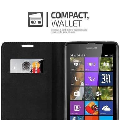 Nokia Lumia 540 Suojakuori Lompakkokotelo (Ruskea)