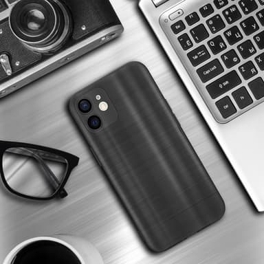 Suojakuori iPhone 12 MINI Kotelo (Musta)