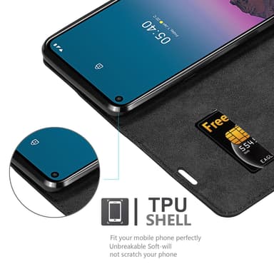 Nokia 5.4 Suojakuori Lompakkokotelo (Musta)