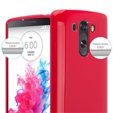 LG G3 Suojakuori Kotelo (Punainen)