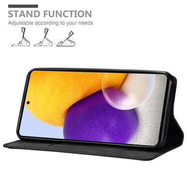 Samsung Galaxy A73 5G Suojakuori Lompakkokotelo (Musta)