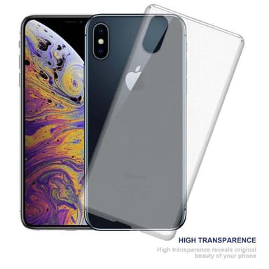 iPhone XS MAX Suojakuori Kotelo (Läpinäkyvä)