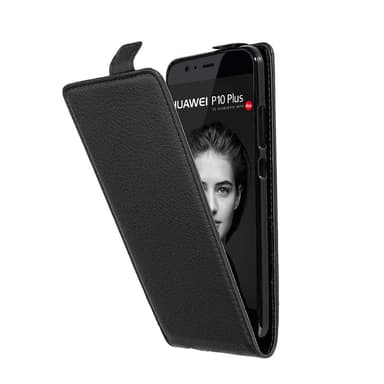 Huawei P10 PLUS Suojakuori Lompakkokotelo (Musta)