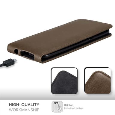 Samsung Galaxy S8 Suojakuori Lompakkokotelo (Ruskea)