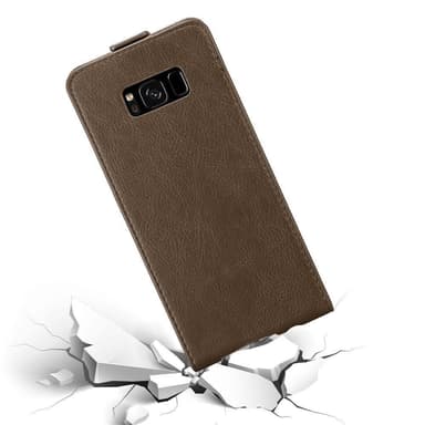 Samsung Galaxy S8 Suojakuori Lompakkokotelo (Ruskea)
