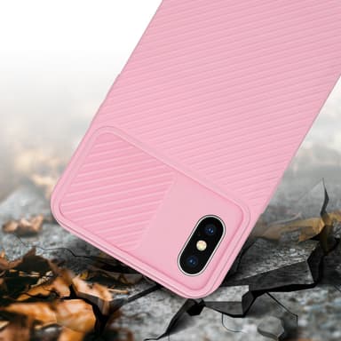 iPhone XS MAX Suojakuori Kotelo (Vaaleanpunainen)
