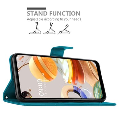 LG K61 Suojakuori Lompakkokotelo (Sininen)