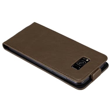 Samsung Galaxy S8 Suojakuori Lompakkokotelo (Ruskea)