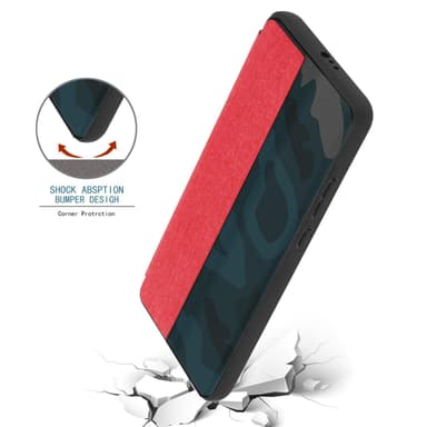 Huawei P40 Suojakuori Lompakkokotelo (Punainen)