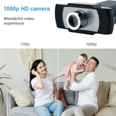 Verkkokamera 1080P ja mikrofoni USB 2.0