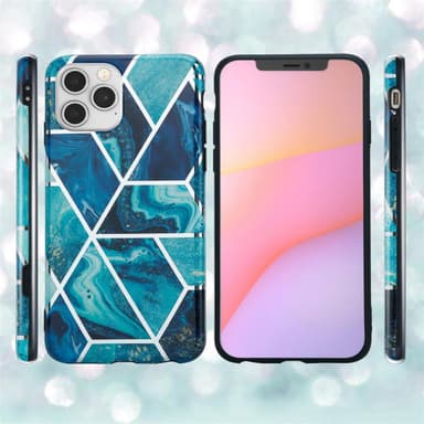 iPhone 12 / 12 PRO Suojakuori Lompakkokotelo (Sininen)