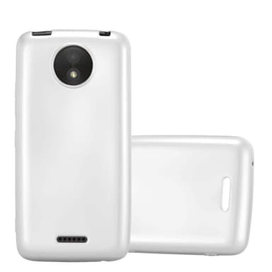 Motorola MOTO C PLUS Suojakuori Kotelo (Hopea)