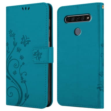 LG K61 Suojakuori Lompakkokotelo (Sininen)