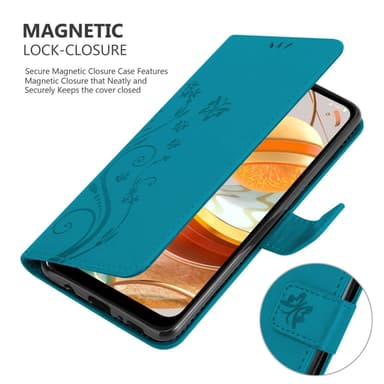 LG K61 Suojakuori Lompakkokotelo (Sininen)