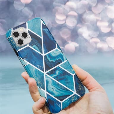 iPhone 12 / 12 PRO Suojakuori Lompakkokotelo (Sininen)