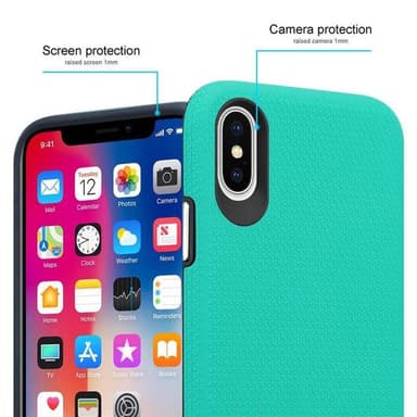 iPhone X / XS Suojakuori Kotelo (Turkoosi)