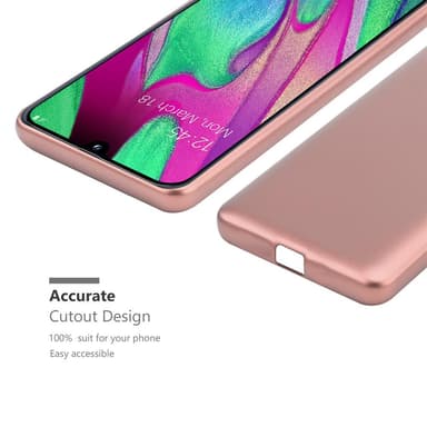 Samsung Galaxy A40 Suojakuori Kotelo (Vaaleanpunainen)