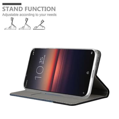 Sony Xperia 1 II Suojakuori Lompakkokotelo (Sininen)