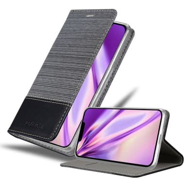 iPhone 14 PLUS Suojakuori Lompakkokotelo (harmaa)