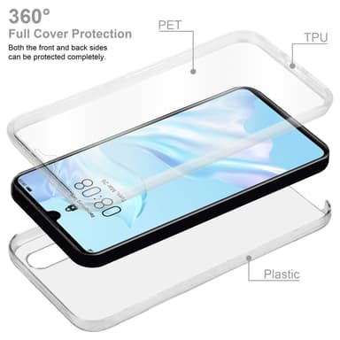 Huawei P30 Suojakuori Case Cover (Läpinäkyvä)