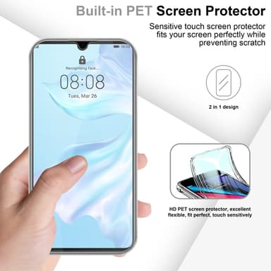 Huawei P30 Suojakuori Case Cover (Läpinäkyvä)
