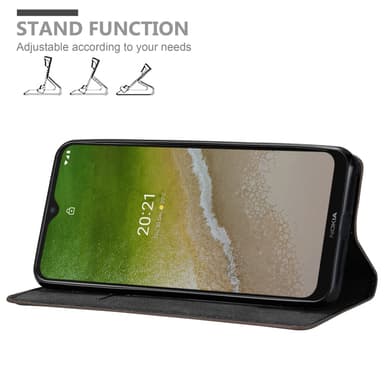 Nokia G50 5G Suojakuori Lompakkokotelo (Ruskea)