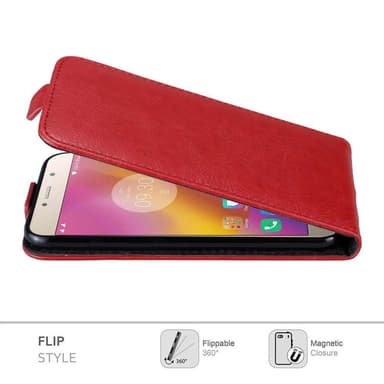 Lenovo P2 Suojakuori Lompakkokotelo (Punainen)