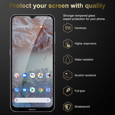 Nokia G10 / G20 3x Näytönsuoja Karkaistu lasi