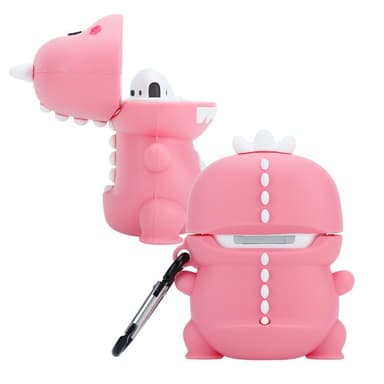 AirPod 1 & 2 Suojakuori Kotelo (Vaaleanpunainen)