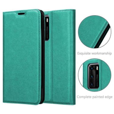 Huawei P40 Suojakuori Lompakkokotelo (Turkoosi)