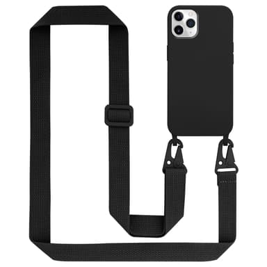 Suojakuori iPhone 11 PRO MAX Kotelo Ketju (Musta)