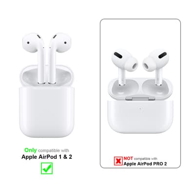 AirPod 1 & 2 Suojakuori Kotelo (Vaaleanpunainen)