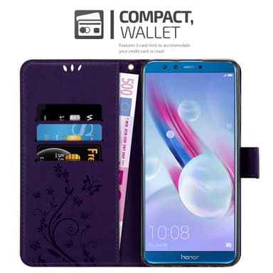 Honor 9X LITE Suojakuori Lompakkokotelo (Violetti)