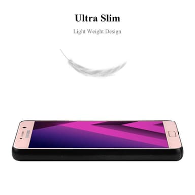Samsung Galaxy A7 2017 Suojakuori Kotelo Cover (Musta)