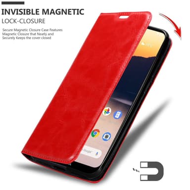 Nokia 2.3 Suojakuori Lompakkokotelo (Punainen)