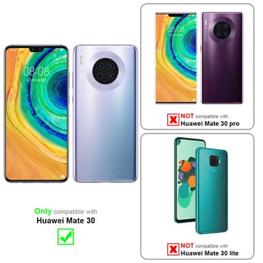 Huawei MATE 30 Suojakuori Lompakkokotelo (Punainen)