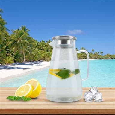 Karahvi Jug Teekannu Kahvipannu 1,8 L (läpinäkyvä)