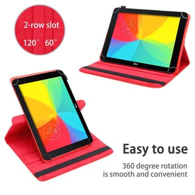 LG G Pad 2 (10.1 tuumaa) Suojakuori Kotelo (Punainen)