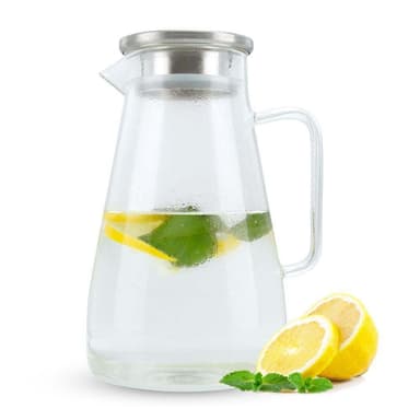 Karahvi Jug Teekannu Kahvipannu 1,8 L (läpinäkyvä)