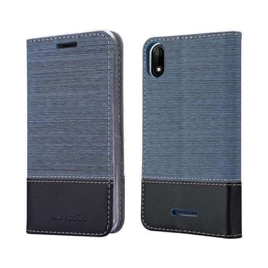 WIKO Y60 Suojakuori Lompakkokotelo (Sininen)
