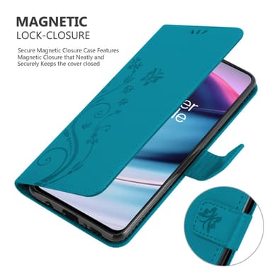 OnePlus Nord CE 5G Suojakuori Lompakkokotelo (Sininen)