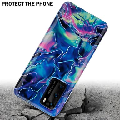Huawei P40 Suojakuori Lompakkokotelo (Sininen)