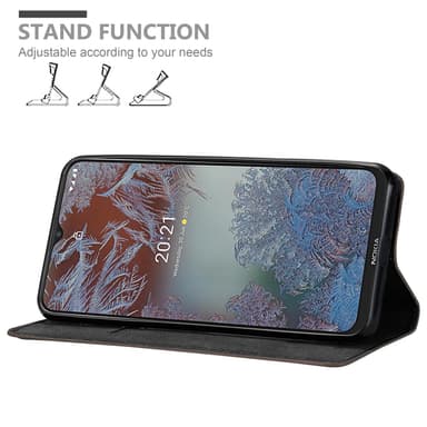 Nokia G10 / G20 Suojakuori Lompakkokotelo (Ruskea)