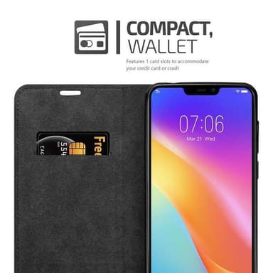 Vivo Y81i Suojakuori Lompakkokotelo (Ruskea)