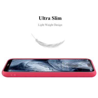 Suojakuori Nokia 6.1 PLUS / X6 Kotelo (Punainen)