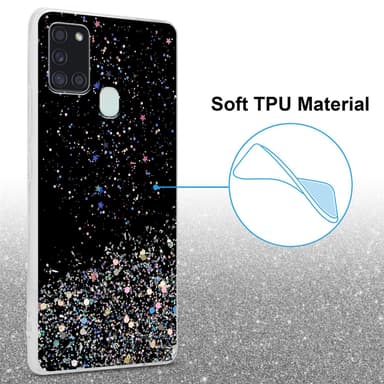 Samsung Galaxy A21s Suojakuori Kotelo (Musta)