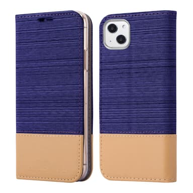 iPhone 13 Suojakuori Lompakkokotelo (Sininen)