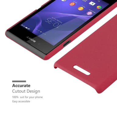 Sony Xperia E3 Suojakuori Kotelo Case (Punainen)