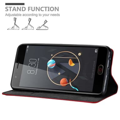 ZTE Nubia M2 Suojakuori Lompakkokotelo (Punainen)