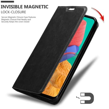 Samsung Galaxy M33 5G Suojakuori Lompakkokotelo (Musta)